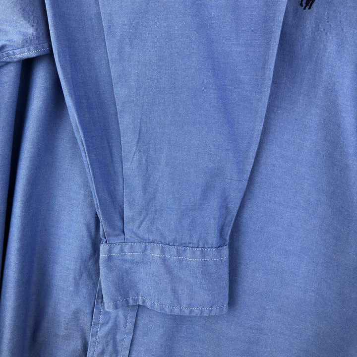 Ralph Lauren YARMOUTH long sleeve button down shirt, men's size M cotton blue type Vintage Second Hand