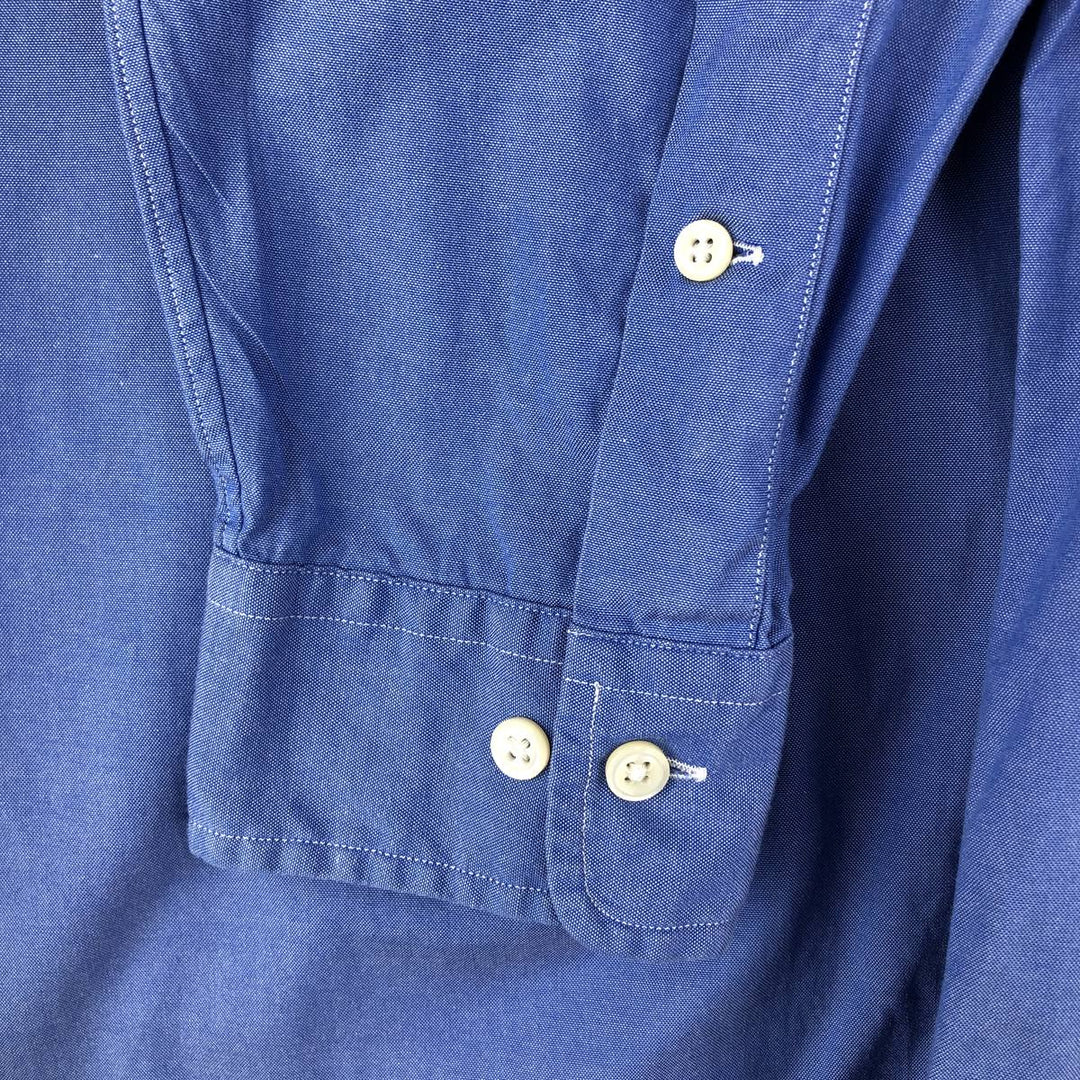 Ralph Lauren YARMOUTH long sleeve button down shirt, men's size M cotton blue type Vintage Second Hand
