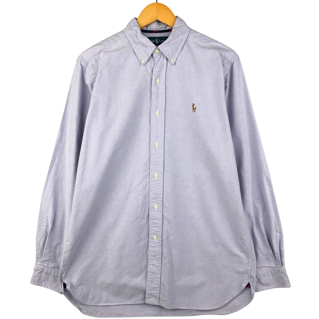 Ralph Lauren Classic Fit Long Sleeve Button Down Shirt Men's M cotton purple type Vintage Second Hand