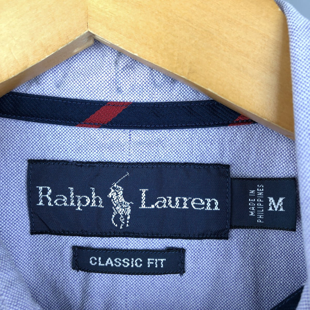Ralph Lauren Classic Fit Long Sleeve Button Down Shirt Men's M cotton purple type Vintage Second Hand