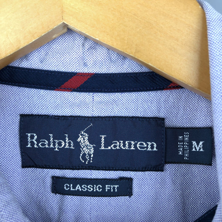 Ralph Lauren Classic Fit Long Sleeve Button Down Shirt Men's M cotton purple type Vintage Second Hand