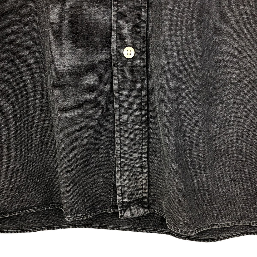 Ralph Lauren long sleeve button down shirt, men's XL size cotton Charcoal Vintage Second Hand