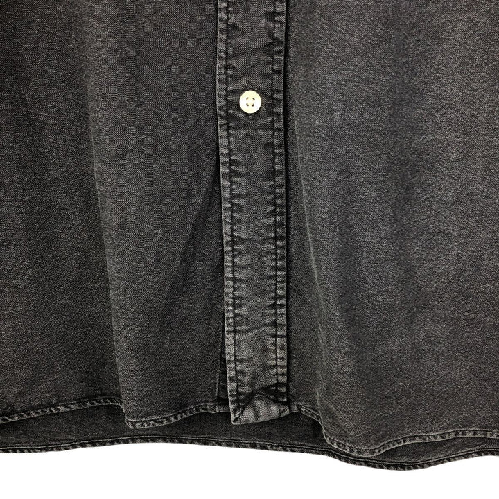 Ralph Lauren long sleeve button down shirt, men's XL size cotton Charcoal Vintage Second Hand