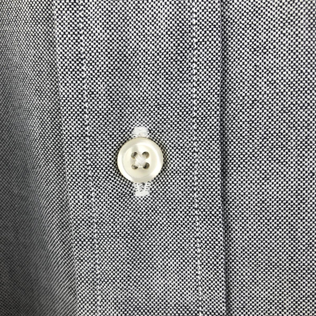 Ralph Lauren long sleeve button down shirt, men's size L cotton gray type Vintage Second Hand