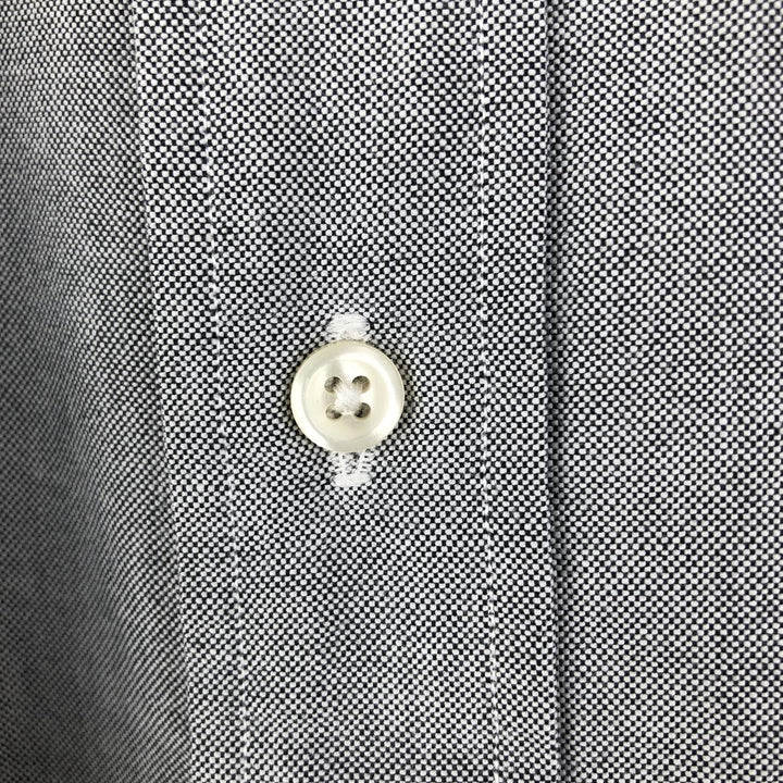 Ralph Lauren long sleeve button down shirt, men's size L cotton gray type Vintage Second Hand