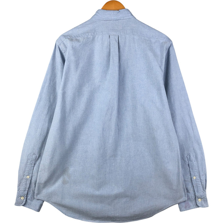 Ralph Lauren long sleeve button down shirt, men's size L cotton Blue type light blue Vintage Second Hand