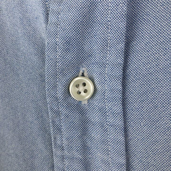 Ralph Lauren long sleeve button down shirt, men's size L cotton Blue type light blue Vintage Second Hand