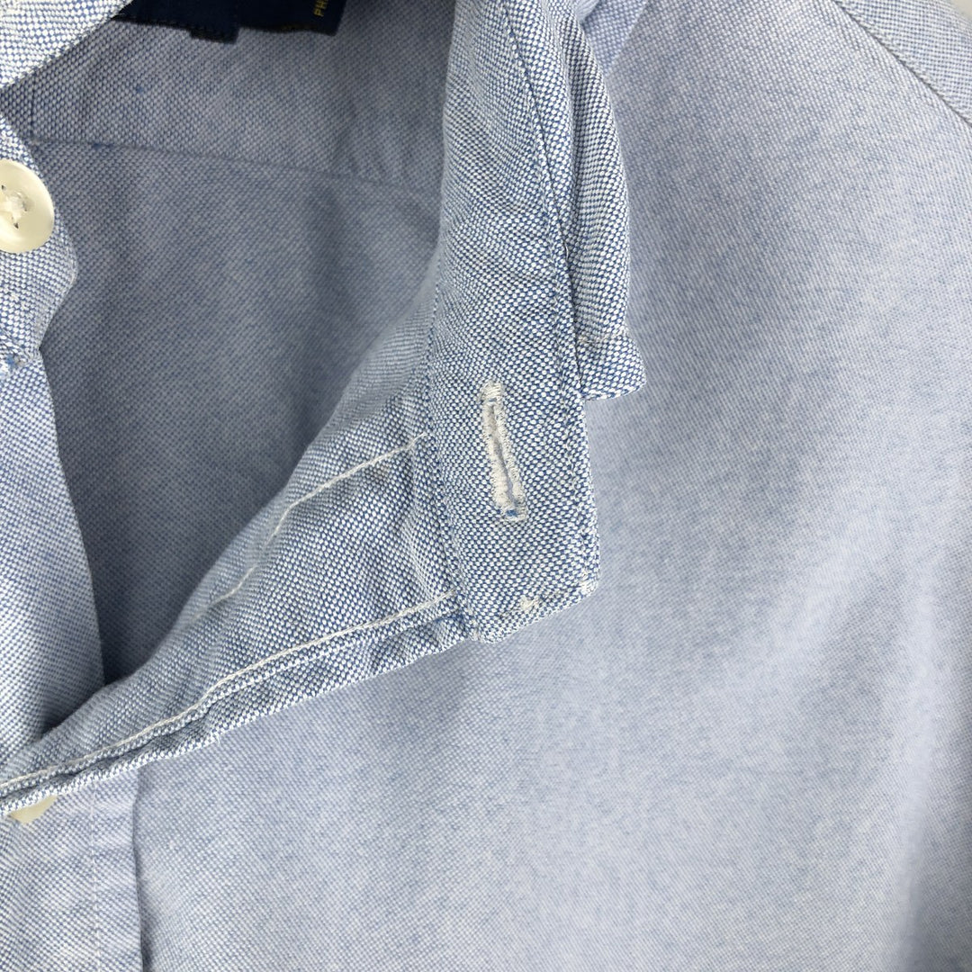 Ralph Lauren long sleeve button down shirt, men's size L cotton Blue type light blue Vintage Second Hand
