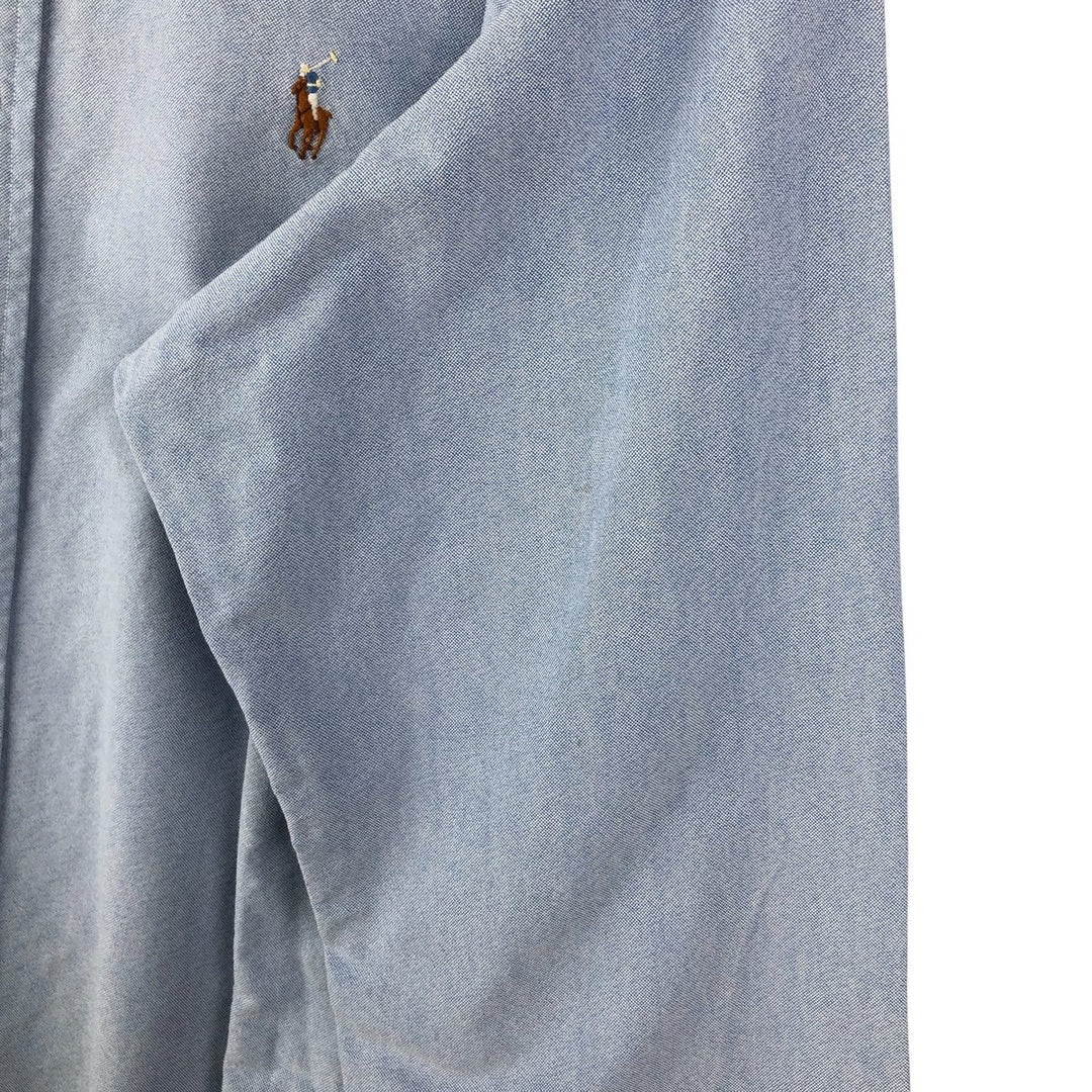 Ralph Lauren long sleeve button down shirt, men's size L cotton Blue type light blue Vintage Second Hand
