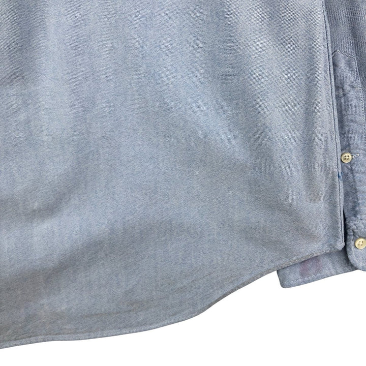 Ralph Lauren long sleeve button down shirt, men's size L cotton Blue type light blue Vintage Second Hand