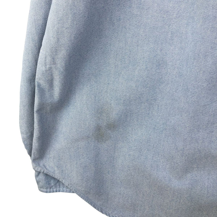 Ralph Lauren long sleeve button down shirt, men's size L cotton Blue type light blue Vintage Second Hand
