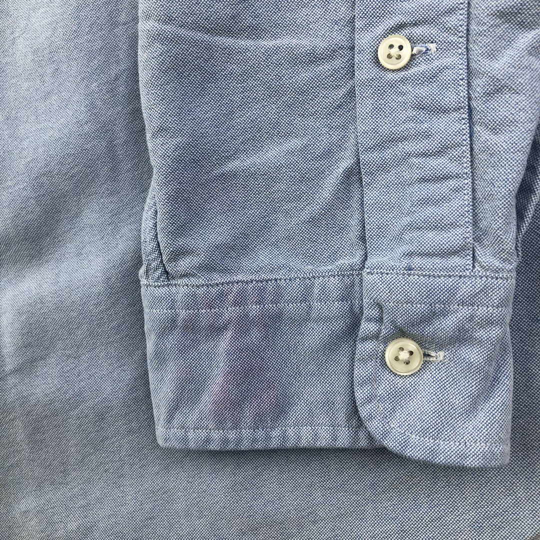 Ralph Lauren long sleeve button down shirt, men's size L cotton Blue type light blue Vintage Second Hand