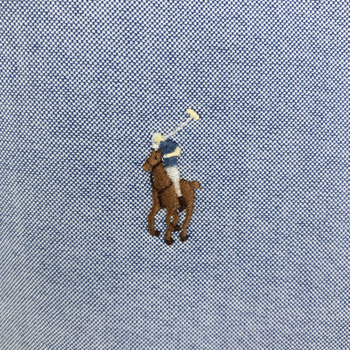 Ralph Lauren Classic Fit Long Sleeve Button Down Shirt, Men's Size L cotton Blue type light blue Vintage Second Hand