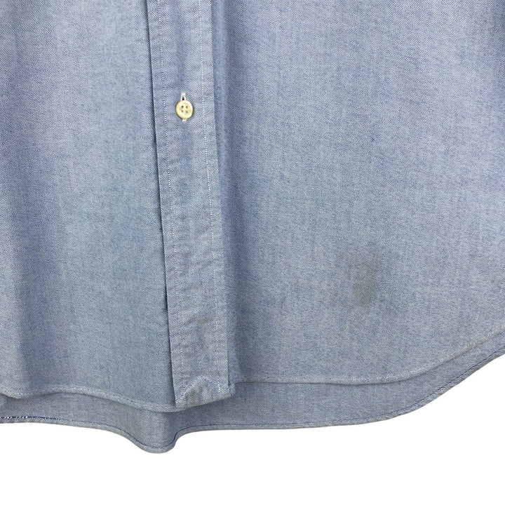 Ralph Lauren Classic Fit Long Sleeve Button Down Shirt, Men's Size L cotton Blue type light blue Vintage Second Hand
