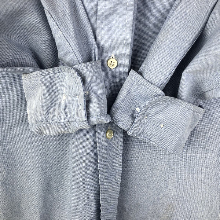 Ralph Lauren Classic Fit Long Sleeve Button Down Shirt, Men's Size L cotton Blue type light blue Vintage Second Hand