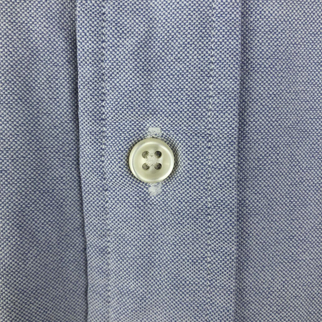 Ralph Lauren CUSTOM FIT long sleeve button down shirt, men's size L cotton Blue type light blue Vintage Second Hand