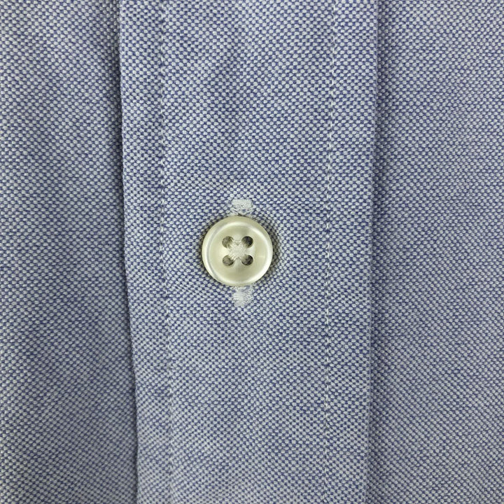 Ralph Lauren CUSTOM FIT long sleeve button down shirt, men's size L cotton Blue type light blue Vintage Second Hand