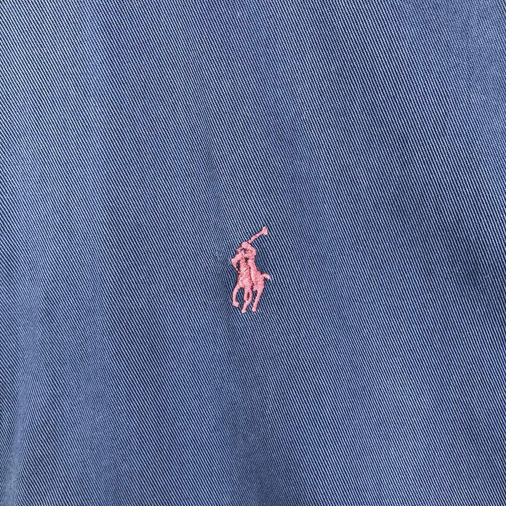 Ralph Lauren long sleeve button down shirt, men's XL size cotton navy blue type Vintage Second Hand
