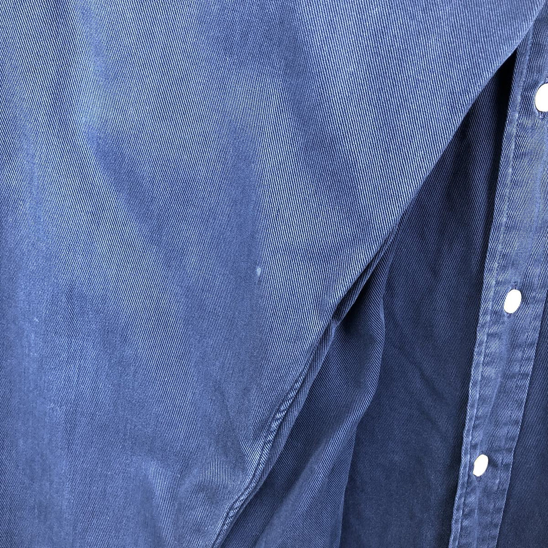 Ralph Lauren long sleeve button down shirt, men's XL size cotton navy blue type Vintage Second Hand