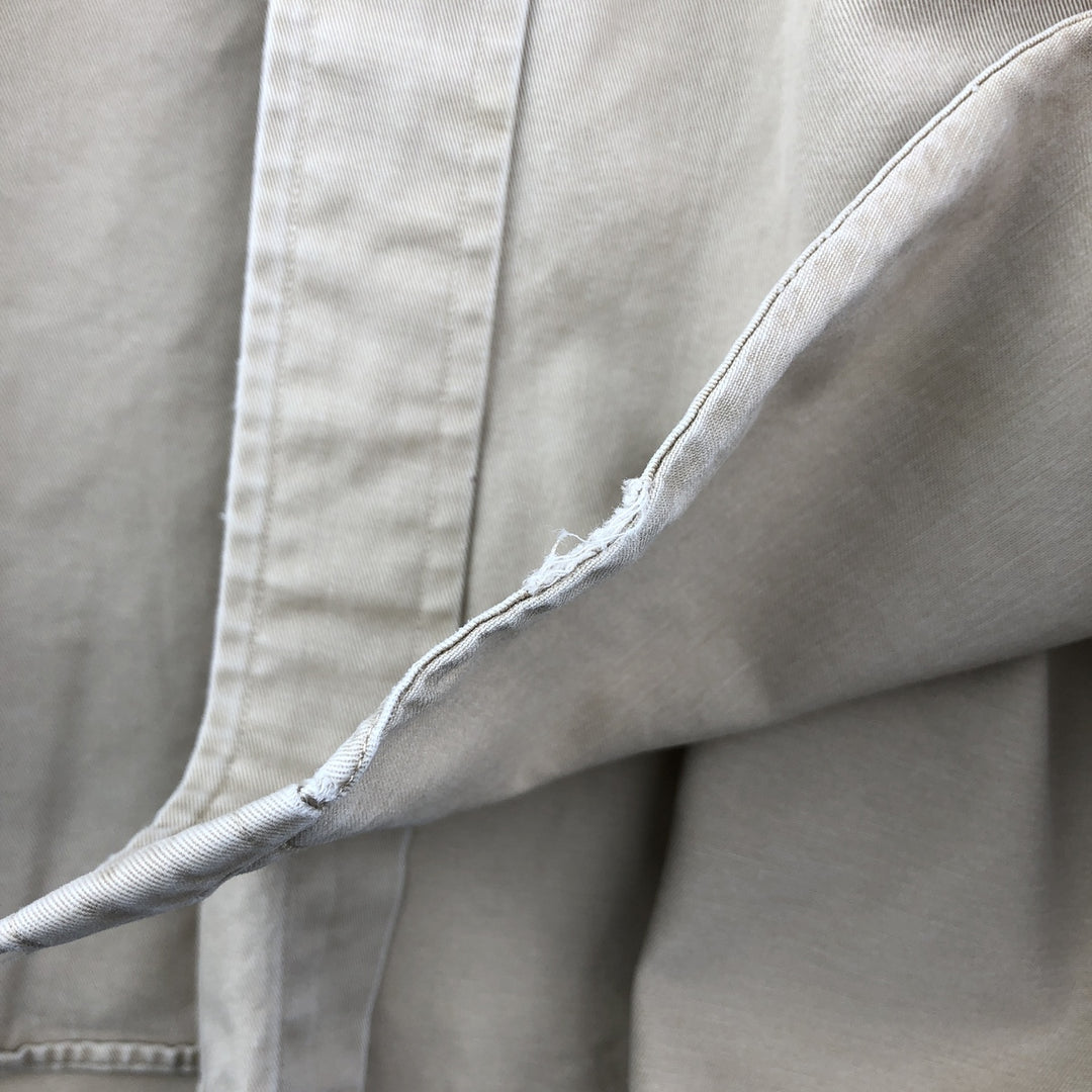 Ralph Lauren BLAKE long sleeve button down shirt, men's size L cotton Beige type Vintage Second Hand