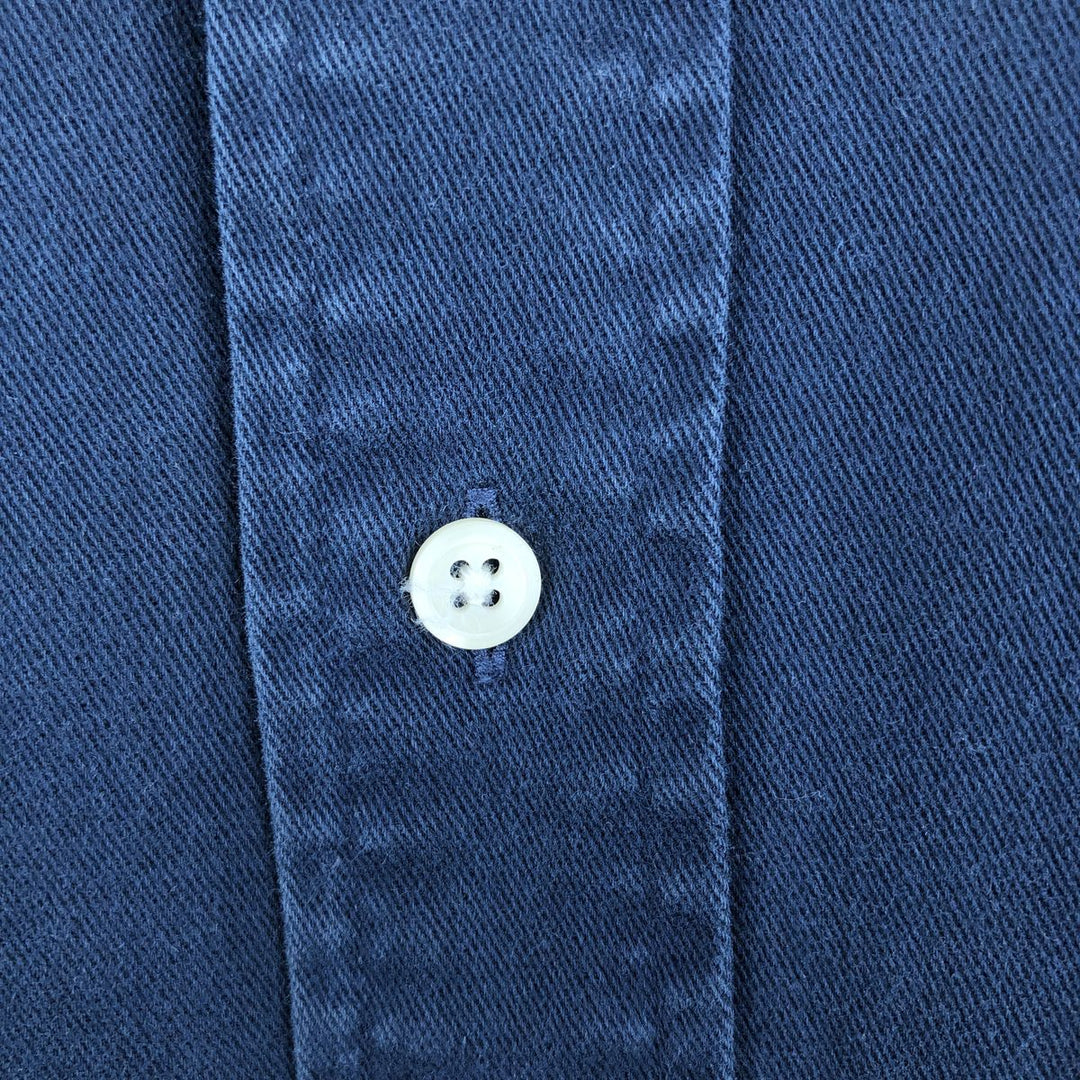Ralph Lauren BLAIRE long sleeve button down shirt, men's XL size cotton navy blue type Vintage Second Hand