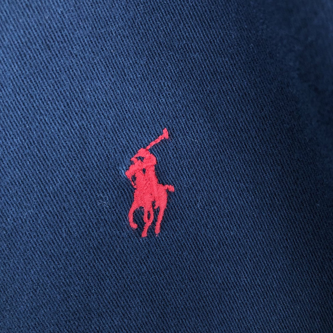 Ralph Lauren BLAIRE long sleeve button down shirt, men's XL size cotton navy blue type Vintage Second Hand
