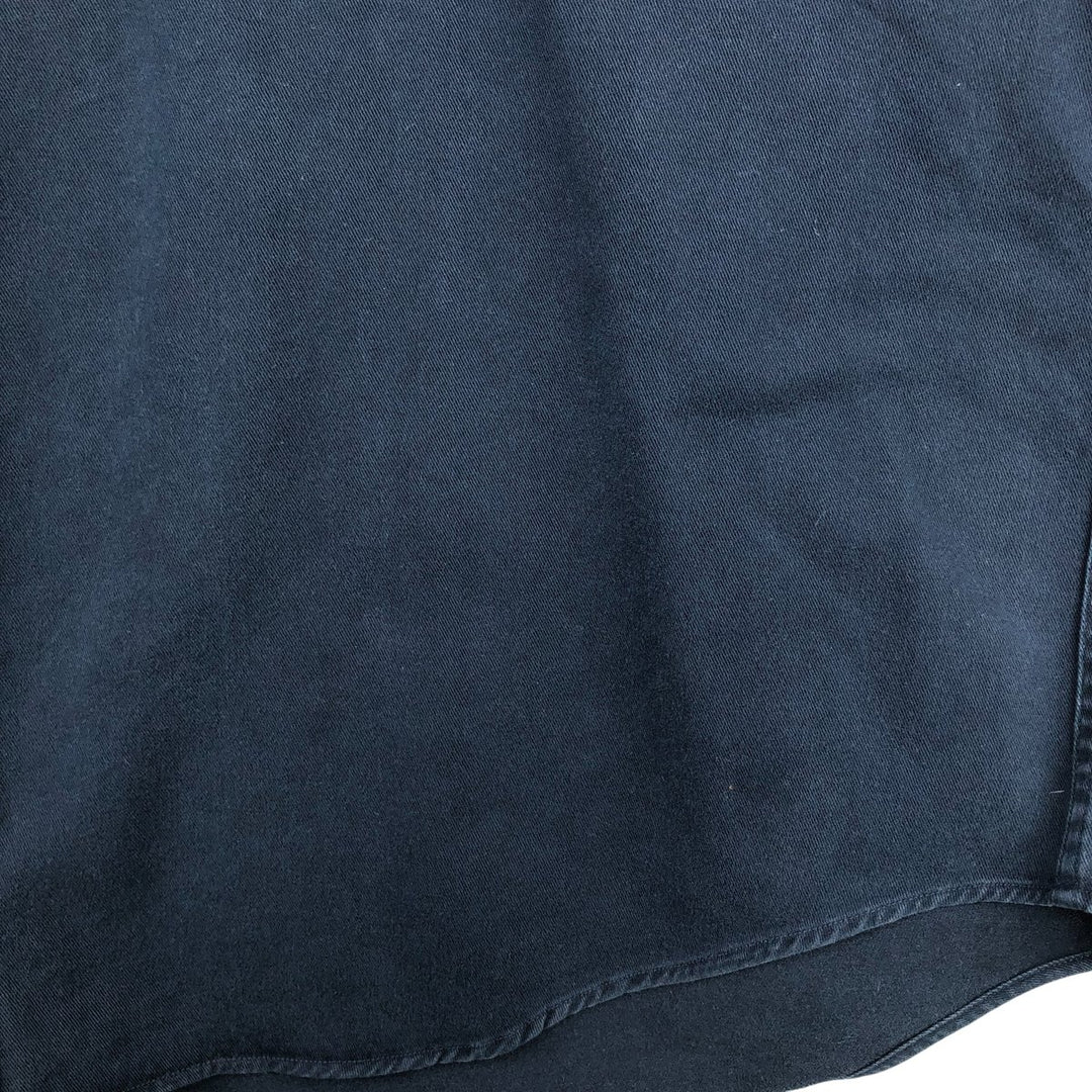 Ralph Lauren BLAIRE long sleeve button down shirt, men's XL size cotton navy blue type Vintage Second Hand