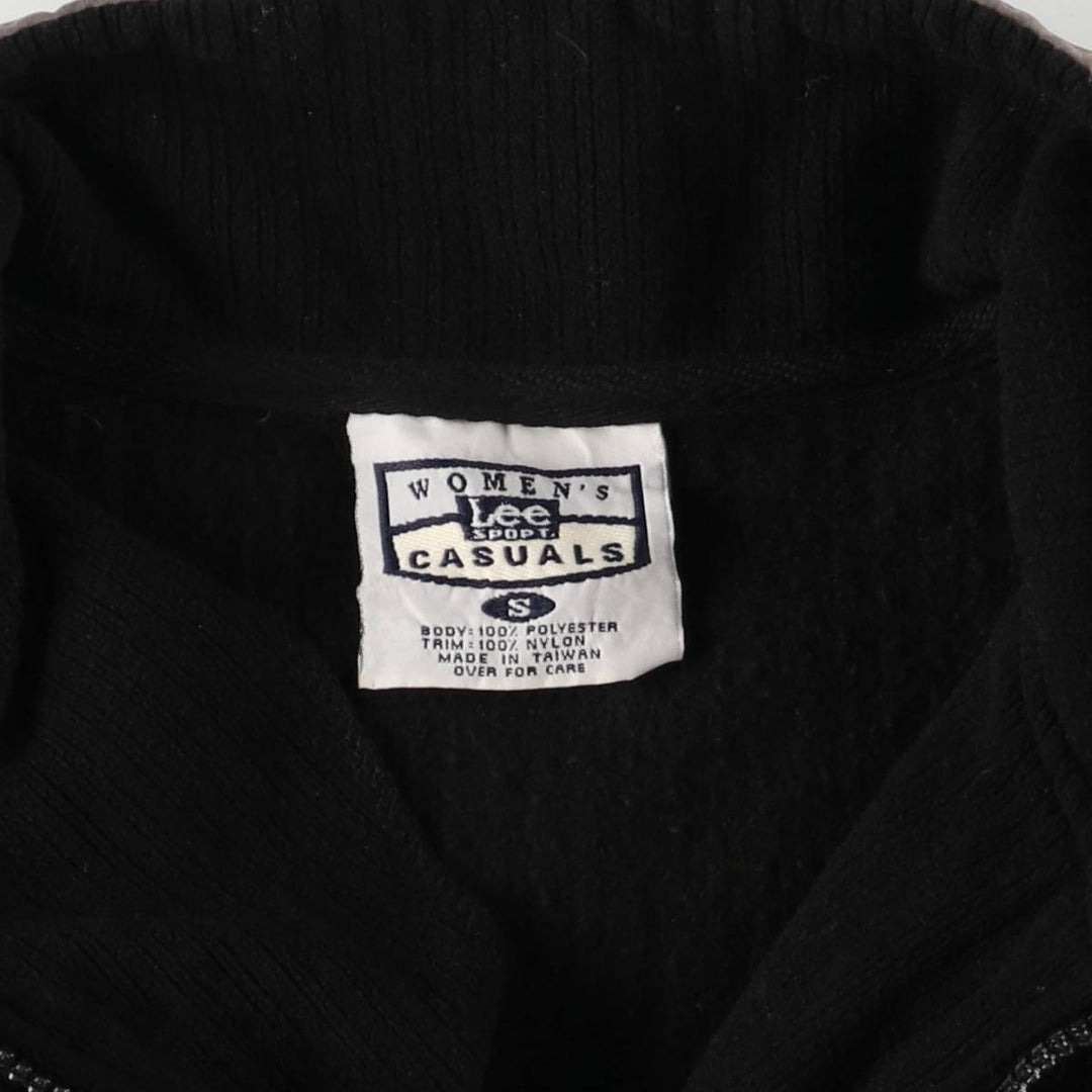 90'S Lee San Francisco 49ers Half-Zip Fleece Pullover, Women's Size Small polyester black type Vintage Second Hand