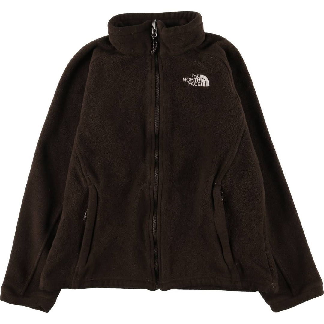 2000'S The North Face fleece jacket, women's size S polyester brown type Vintage Second Hand