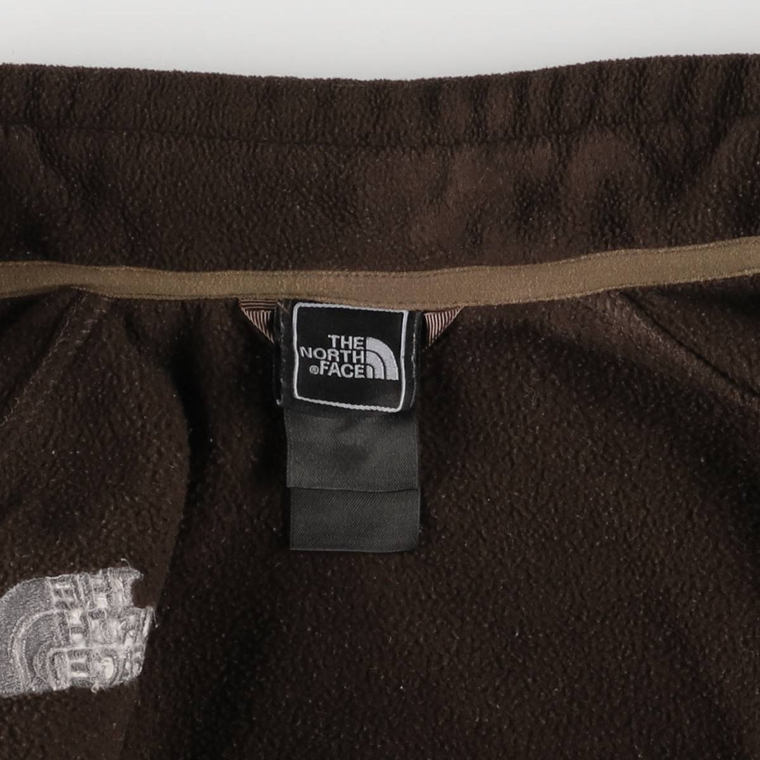2000'S The North Face fleece jacket, women's size S polyester brown type Vintage Second Hand