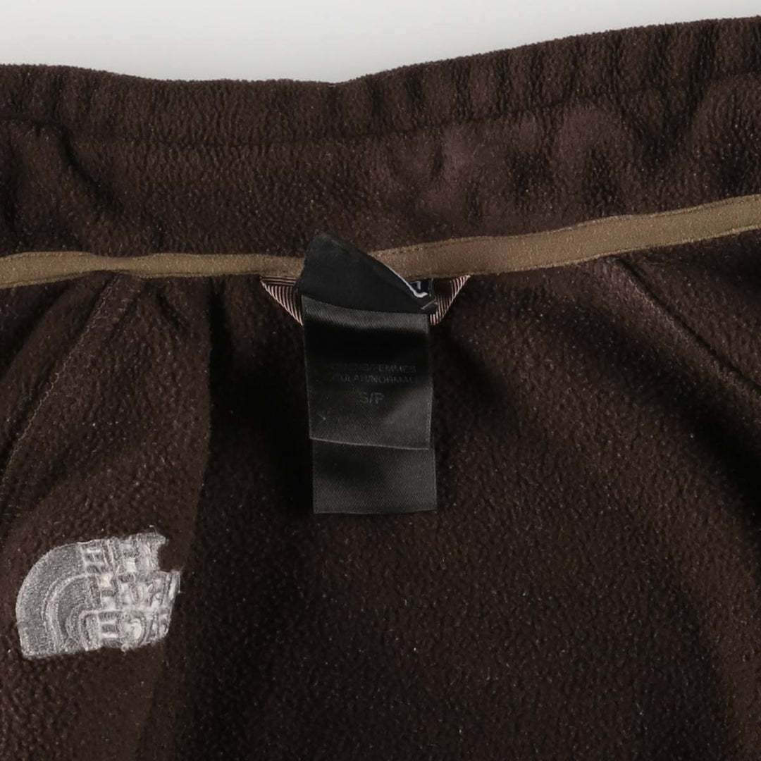 2000'S The North Face fleece jacket, women's size S polyester brown type Vintage Second Hand