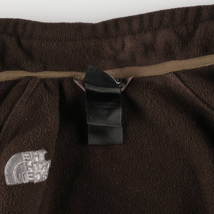 2000'S The North Face fleece jacket, women's size S polyester brown type Vintage Second Hand