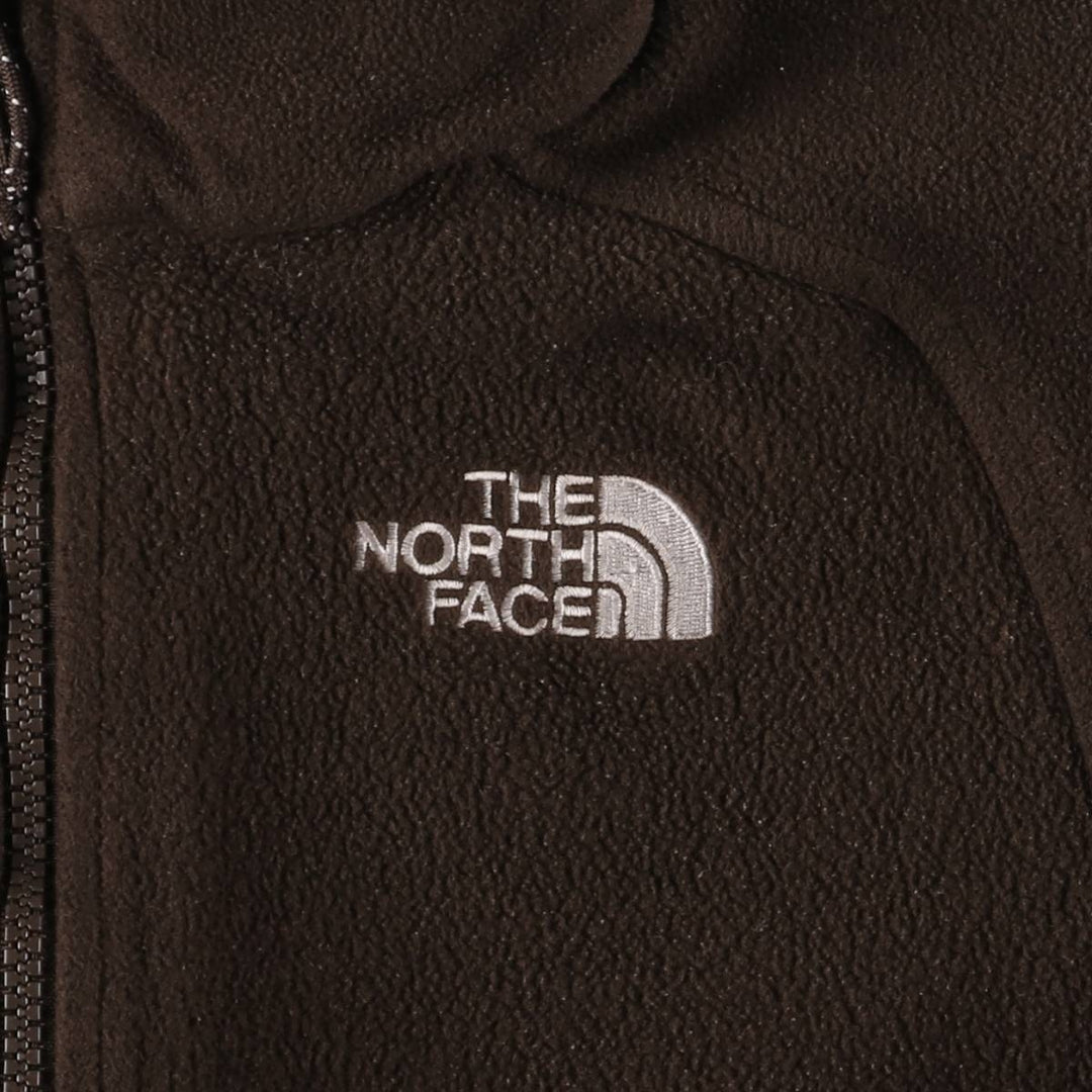 2000'S The North Face fleece jacket, women's size S polyester brown type Vintage Second Hand