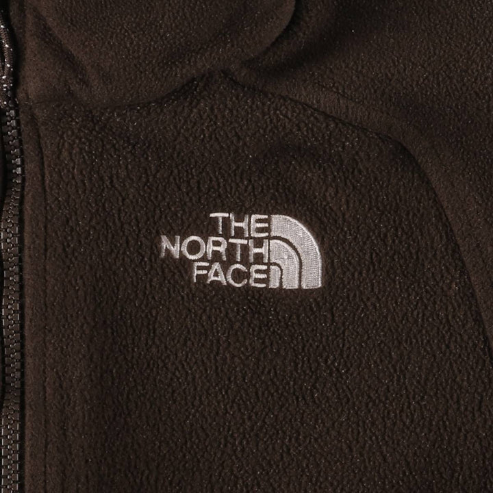 2000'S The North Face fleece jacket, women's size S polyester brown type Vintage Second Hand