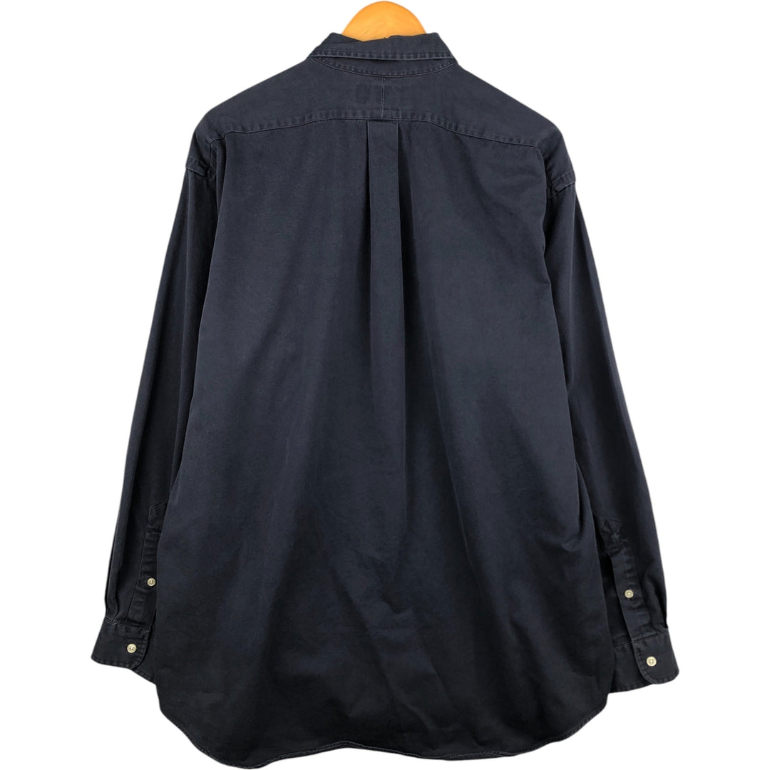 Ralph Lauren BLAKE long sleeve button down shirt, men's XL size cotton navy blue type Vintage Second Hand