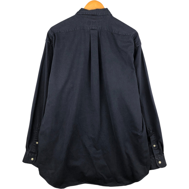 Ralph Lauren BLAKE long sleeve button down shirt, men's XL size cotton navy blue type Vintage Second Hand