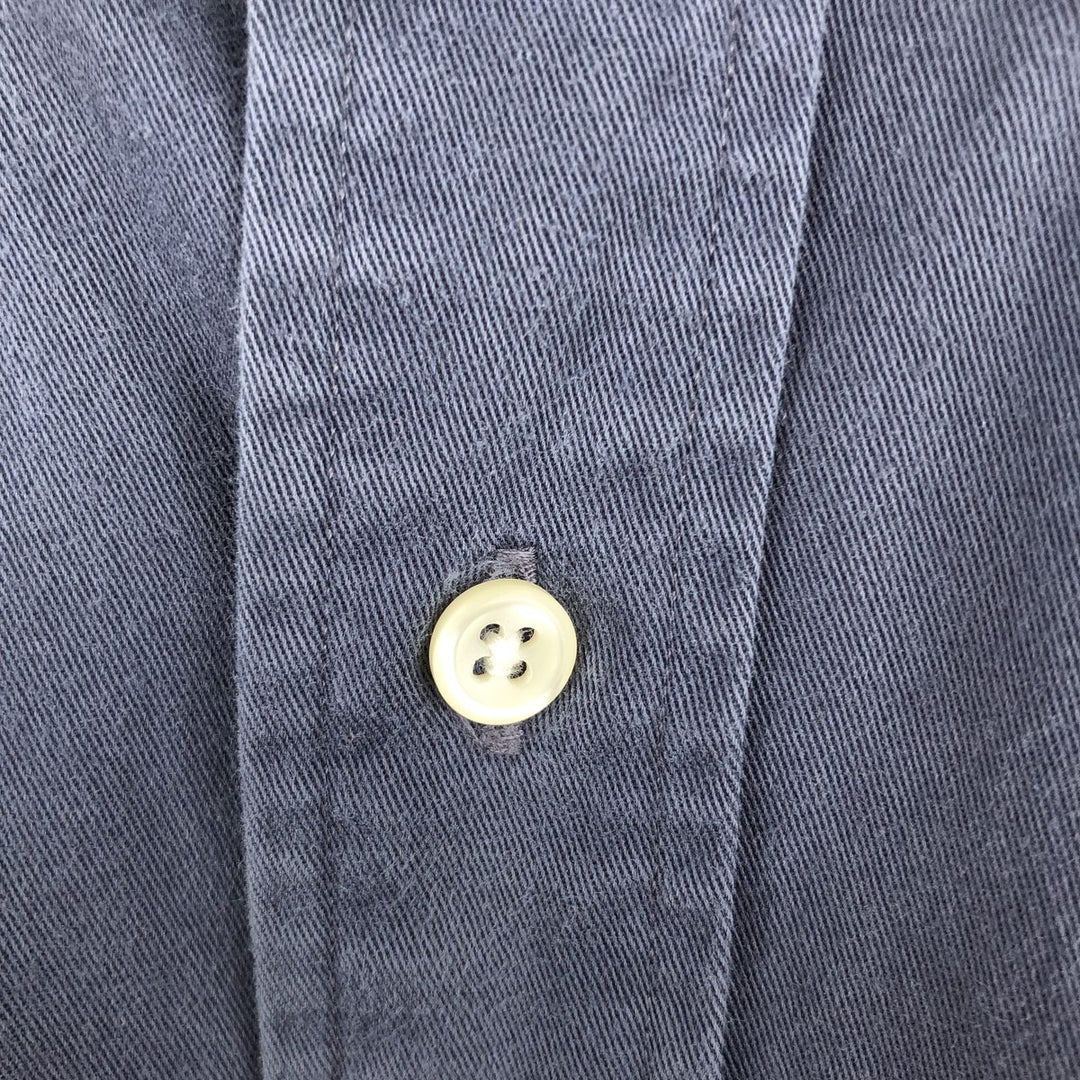 Ralph Lauren BLAKE long sleeve button down shirt, men's XL size cotton navy blue type Vintage Second Hand