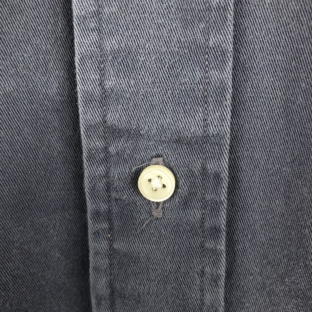 Ralph Lauren BLAKE long sleeve button down shirt, men's XL size cotton navy blue type Vintage Second Hand