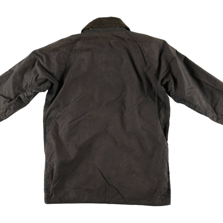 1990'S Barbour Beaufort 3 Warrant Oiled Hunting Jacket, Made in England, C38, Men's Size M cotton gray type Vintage Second Hand
