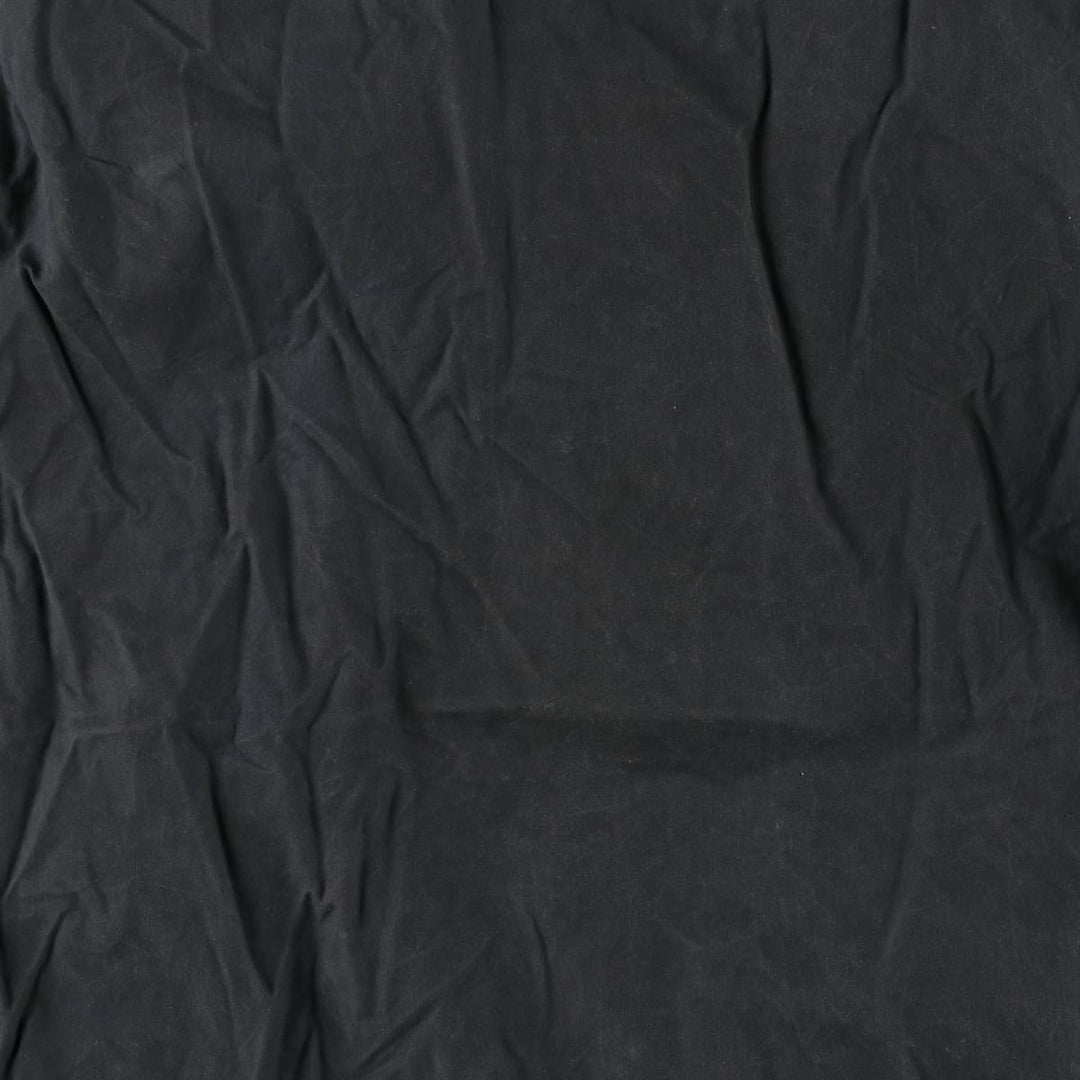 80s-90'S Barbour BORDER (formerly 3 Warrant) waxed cotton oiled jacket, Made in England, Men's XL unclear navy blue type Vintage Second Hand