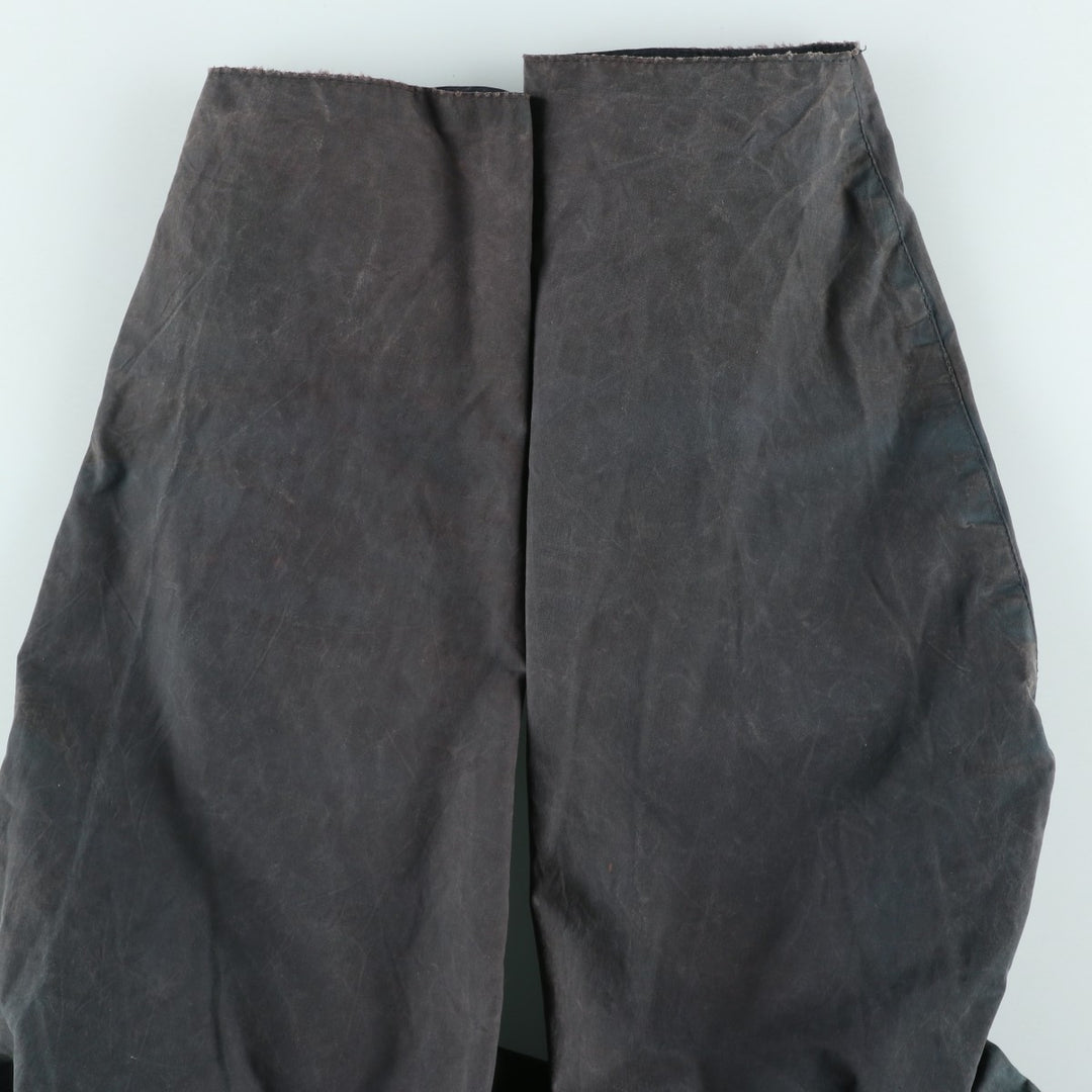 80s-90'S Barbour BEAUFORT 3 Warrant Oiled Hunting Jacket, Made in England, C40, Men's Size M cotton Charcoal Vintage Second Hand