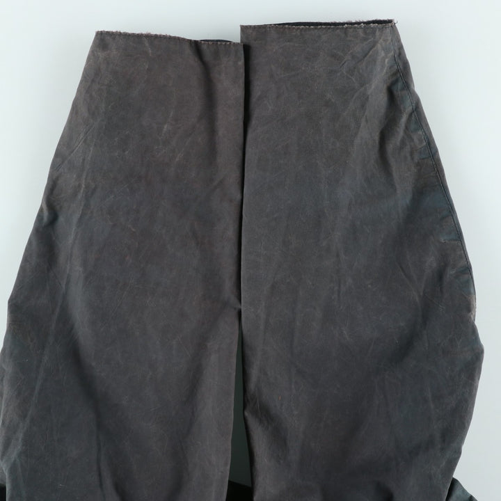 80s-90'S Barbour BEAUFORT 3 Warrant Oiled Hunting Jacket, Made in England, C40, Men's Size M cotton Charcoal Vintage Second Hand