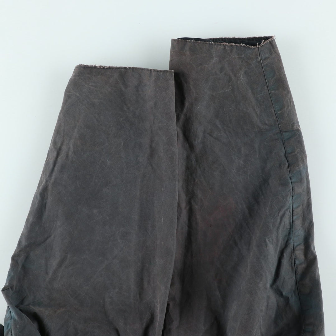 80s-90'S Barbour BEAUFORT 3 Warrant Oiled Hunting Jacket, Made in England, C40, Men's Size M cotton Charcoal Vintage Second Hand