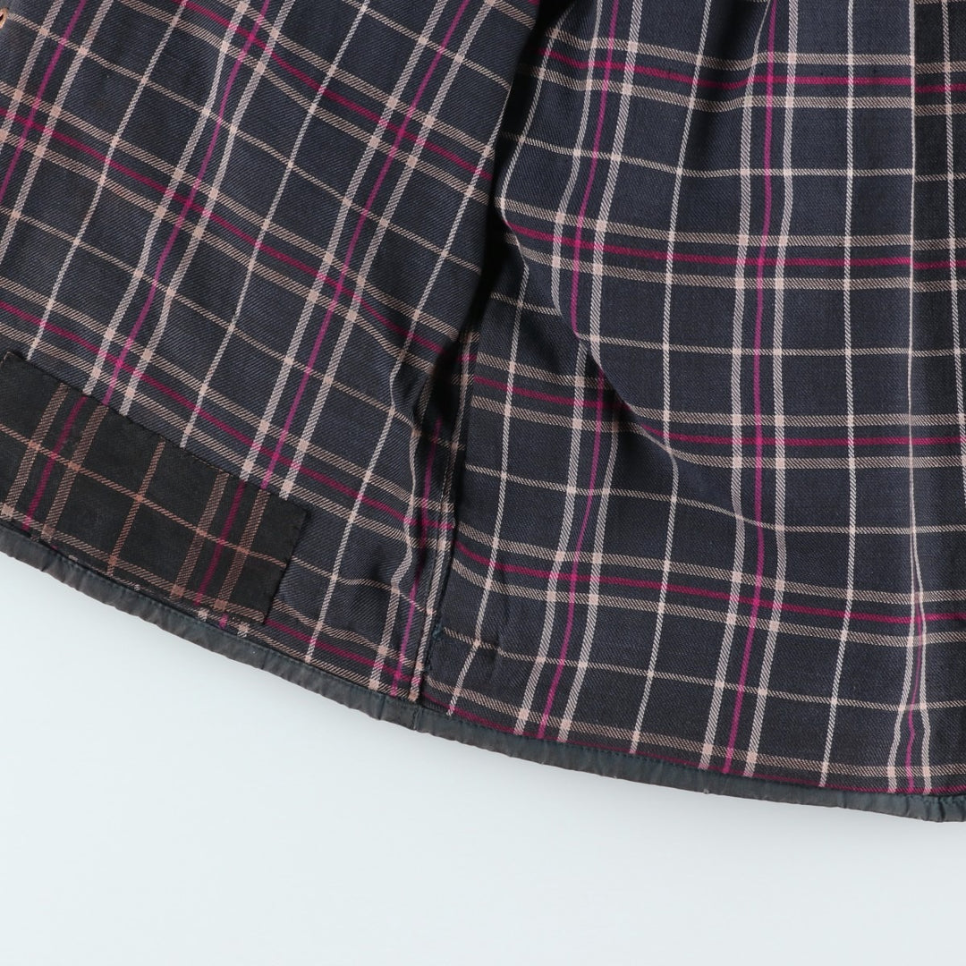 80s-90'S Barbour BEAUFORT 3 Warrant Oiled Hunting Jacket, Made in England, C40, Men's Size M cotton Charcoal Vintage Second Hand