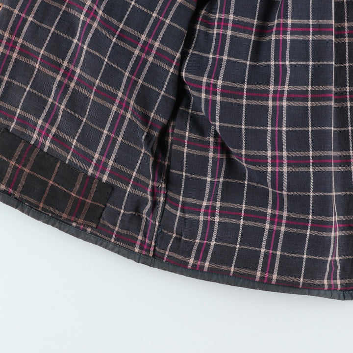 80s-90'S Barbour BEAUFORT 3 Warrant Oiled Hunting Jacket, Made in England, C40, Men's Size M cotton Charcoal Vintage Second Hand