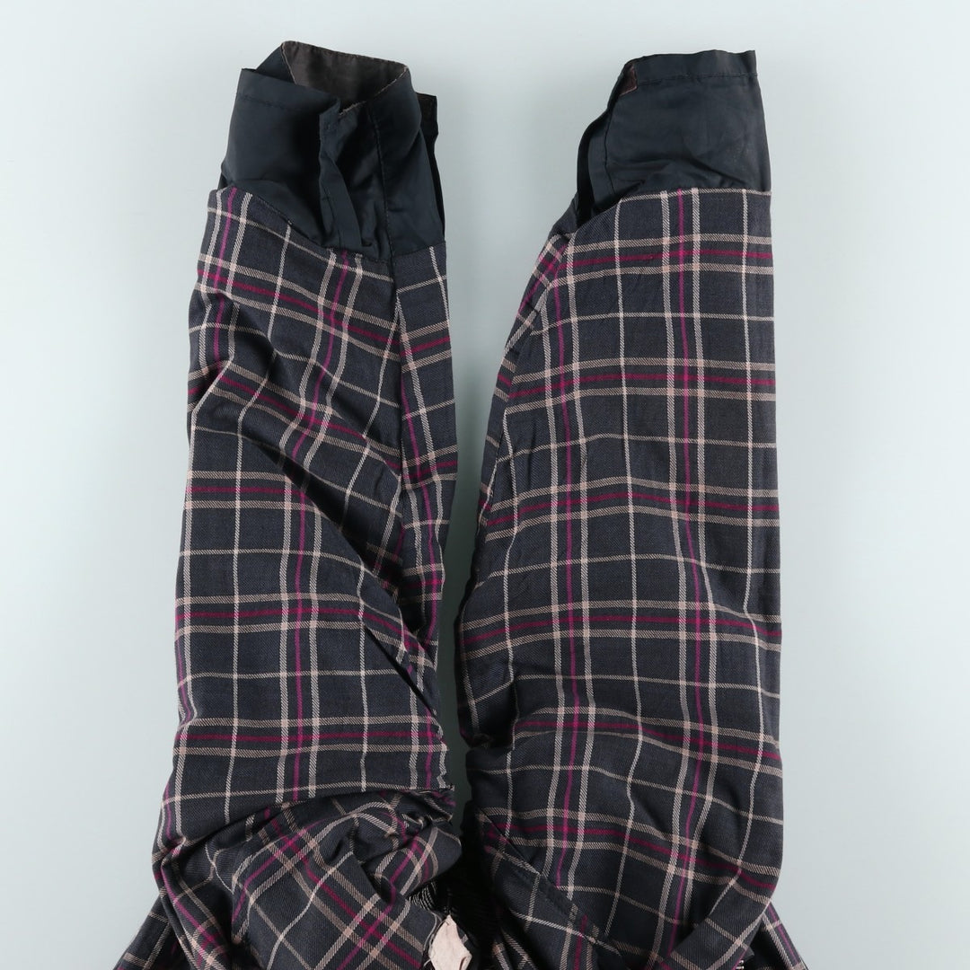 80s-90'S Barbour BEAUFORT 3 Warrant Oiled Hunting Jacket, Made in England, C40, Men's Size M cotton Charcoal Vintage Second Hand