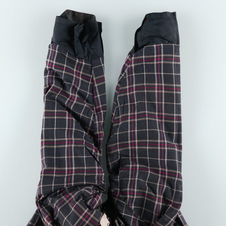 80s-90'S Barbour BEAUFORT 3 Warrant Oiled Hunting Jacket, Made in England, C40, Men's Size M cotton Charcoal Vintage Second Hand