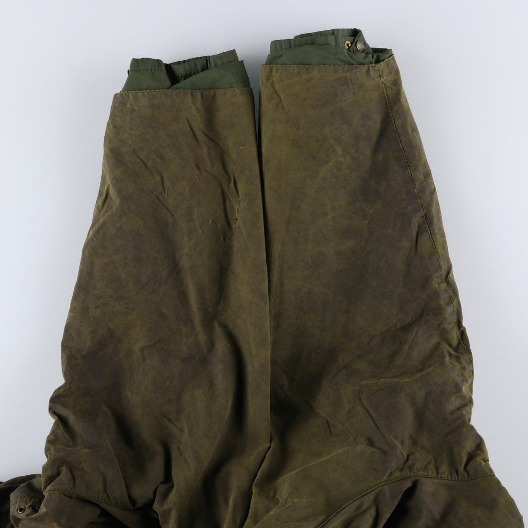 80s-90'S Barbour GAMEFAIR 3-Warrant Waxed Cotton Oiled Jacket, Made in the UK, C40, Men's Medium cotton Khaki type Vintage Second Hand