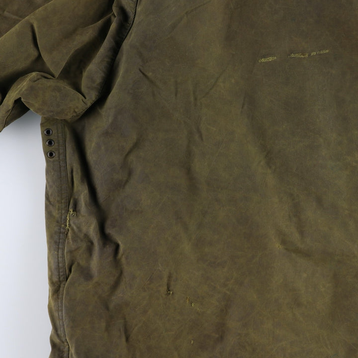 80s-90'S Barbour GAMEFAIR 3-Warrant Waxed Cotton Oiled Jacket, Made in the UK, C40, Men's Medium cotton Khaki type Vintage Second Hand