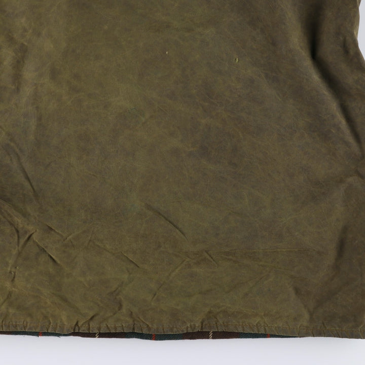 80s-90'S Barbour GAMEFAIR 3-Warrant Waxed Cotton Oiled Jacket, Made in the UK, C40, Men's Medium cotton Khaki type Vintage Second Hand